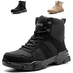 Nasogetch Safety Boots Lightweight Steel Toe Cap Boots Men Women Comfortable Work Boots Shoes Black 9 UK 43 EU 265