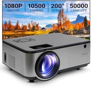XElectron Android C9 Plus 1080p Native Resolution Full HD 4K Support Smart Projector | 508 cm Screen | 10500 Lumen (Brightest in Segment) | 4P+4D Digital Keystone, Screen Mirroring, WiFi, Bluetooth