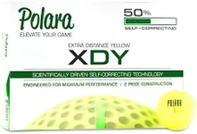 Polara Golf XD Yellow Extra Distance Balls, Reduces Hooks and Slices, Pack of 12