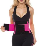 SHAPERX Waist Trainer Belt for Women Waist Trimmer Workout Fitness Back Support Belts, SZ8002-Rose-2XL