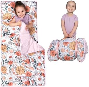 Morxy Toddler Nap Mat with Pillow & Blanket - Extra Large Portable Roll Up Nap Mats with Name Tag - Thick Kids Sleep Mat for Daycare, Preschool, Travel and Camping - for Age 3 and up