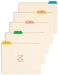 Smead Top Tab File Guides, 25 Count, Manila, 1/5-Cut Tabs, Letter Size (50180)