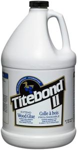 Titebond II Extend Wood Glue, Water-Resistant, Longer Assembly Time, Woodworking, Home Repair, Interior/Exterior, Gallon 4136