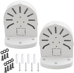 PCUORLEORS Universal Wall Mount Bracket for Dome Security Camera,Security Camera Junction Box, CCTV IP Surveillance Cameras Holder, ABS Plastic Indoor Outdoor Dome Camera Mount Box(2 Pack)