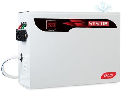 Syscom Air Conditioner Stabilizers S 410i -Smart AC Stabilizer for Inverter AC up to 1.5 ton |12 Amps | Airconditioner Upto 1.5 Ton / 18000 Btu/Hr | 3 Year Warranty