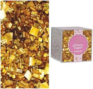 Bakery Bling™ Expensive Taste Blinged-Out Glittery Sugar™ - Metallic Gold Sugar Sprinkles with Extra Large Gold Edible Glitters for Dessert Toppings, Drinks, Baking, & More, 3 oz.