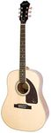 Epiphone AJ-220S Solid Top Acoustic Guitar, Natural Finish, Mahogany back and Neck, Stitka Spruce Top, Rosewood Fretboard, 25.5 scale