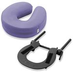 Saloniture Adjustable Massage Table Face Cradle and Pillow 3" Foam - Lavender