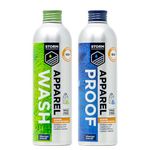 STORM Apparel Wash & Proof Twin Pack 200ml | Super Concentrate | Performance Cleaner & Waterproofer for Technical Clothing | Restore Outdoor Jackets, Trousers and Waterproofs. Treat up to 8 Garments