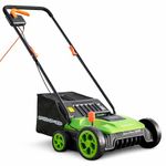 GreenSweep TurfoGlide | Artificial Grass Electric Turf Sweeper, 320mm Working Width, 1500W Mains-Powered Motor, 3,500 RPM Helical Brush, Lifts Flattened Turf & Collects Debris