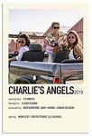 Charlies Angels Poster,Posters For Room Aesthetic 90S,Canvas Wall Art For Living Room Decor Aesthetic Vintage Posters & Prints Picture College Dorm Guys Men Motivational Office Unframed 16x24 inches