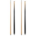 HMQQ Pool cue/Billiards Cue Stick（58" 2-Pieces Pool Stick Wth 13MM Fiber Leather tip,Set of 2 ）