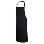 Portwest Cotton Bib Apron, Size: One Size, Colour: Black, S840BKR