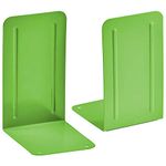 Acrimet Premium Metal Bookends (Heavy Duty) (Green Citrus) (1 Pair Pack)