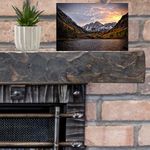 TheOne#1 Floating Shelf Mantel Hand Hewn (Walnut Supreme 60 INCH)