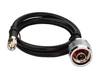 NETBOON LMR 400 Low Loss Extension Coaxial Cable N Male to SMA Male Type Plug Connectors for 4G, 5G, LTE Router, GPS, Radio 2 meter-Black