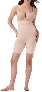 SPANX Shapewear for Women Tummy Control High-Waisted Power Short (Regular and Plus Size) Soft Nude 1X