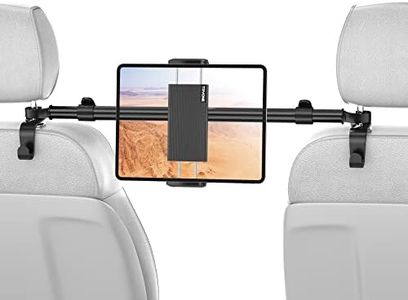 Car Tablet Holder Mount for iPad: Headrest Tablet Stand for Car Back Seat Compatible with iPad Pro Air Mini | Galaxy Tab | Kindle Fire HD | Switch OLED or Other 4.7-13" Devices