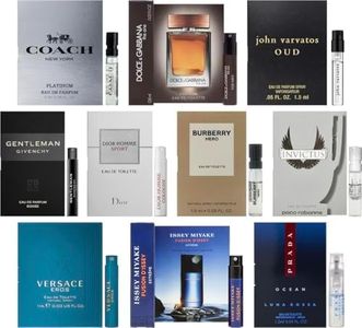 JRoBeauty High End Designer Fragrance Cologne Sampler Set for Men - (Pack of 10 Sample Vials)