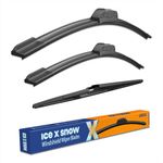 ICEXSNOW 26"/16"/12A Windshield Wiper Blades Replacement for Toyota Rav4 2023 2022 2021 2020 2019 Original Factory Quality Windshield Wiper Blades(Pack of 3) U/J Hook