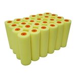 Voomey 4 Inch Foam Paint Roller, High Density Flat Head Foam Mini Paint Roller(Pack of 24), Home Painting Supplies，Paint Edger Tool for Walls，Suitable for Kitchen Cabinets, Doors, Tables, Etc.