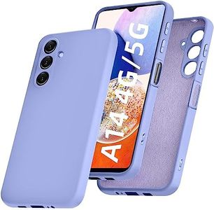 T Tersely Liquid Silicone Case for Samsung Galaxy A14 4G/5G, Suitable for Wireless Charger Shockproof & Scratch Soft Case Cover with Liquid Silicone Rubber Skin, Purple