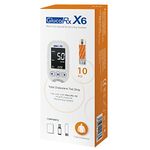 GlucoRx X6 Total Cholesterol Test Strips (10)