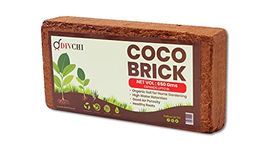 DIVCHI COCO BRICK 650g (8L) | ORGANIC | COCONUT FIBRE | 100% NATURAL | REPTILE FRIENDLY | PLANTING COCO SOIL | PH STABLE GROWING COMPOST I HIGH MOISTURE RETENTION I HEALTHY AERATION