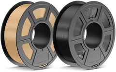 TECBEARS PLA+ Filament 1.75 mm, Upgrade PLA+ 2.0 More Robust and Stronger 3D Printer Filament 2kg Spool, Max 300 mm/s Printing Speed, Dimensional Accuracy +/- 0.02 mm, PLA+ Black + Wood