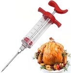 GNOLY Barbeque Meat Marinade Flavour Injector Syringe for BBQ Grill Smoker Meat Injector with Large Capacity Easy Use & Clean