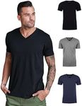 INTO THE AM V Neck T Shirts Men 3 P