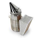 Luwint Bee Hive Smoker, 12 Inch Bee Smoker for Beekeeping, Stainless Steel Tall Heat Chamber and Leather Bellow