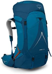 Osprey Atmos AG LT 65L Men's Hiking Backpack, Night Shift/Scoria Blue, L/XL