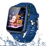 Kids Smart Watch, 1.54inch Video 16 Games Smartwatch for Boys Girls with Aluminum Alloy Touch Screen Pedometer Calorie Flashlight, Wrist Watch MP3 Music 3-12Y Children Christmas Birthday Gifts