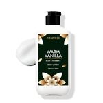 THE LOVE CO. Warm Vanilla Body Lotion - Nourishing Moisturizer Cream for Dry Skin - Suitable for Men and Women with Jojoba Oil, Shea Butter & Vitamin E - 250ml