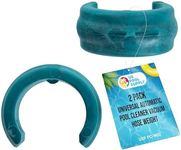 U.S. Pool Supply Universal Automatic Pool Cleaner Vacuum Hose Weight, Blue, 2 Pack - Universally Fits Most Swimming Pool Vacuum Hoses - Compatible with Octopus Series, Baracuda, Kreepy Krauly