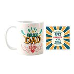 TheYaYaCafe Birthday Gifts for Grandfather Best Grandad in The World Combo Set of 2 Mug-Coaster