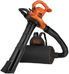 BLACK+DECKER Leaf Blower Vacuum Back Pack and Mulcher, Power Boost up to 250 MPH, 400 CFM, Corded (BEBL7000-CA)