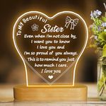 Night Light for Sister, Attivolife Bestie Gift Lamp I Love You Warm Colors, Home Bedside Decoration Thank You Present Birthday Christmas for Girl Best Friends