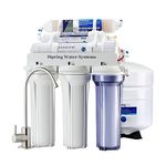 iSpring RCC7D 75 GPD Reverse Osmosis/Deionization Water Filter System, Removes TDS, Chlorine, Fluoride, Lead, and More, Fits Under Sink