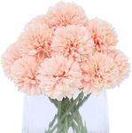 Kimura's Cabin Artificial Flowers Fake Silk Hydrangea Flowers Chrysanthemum Ball Flowers Bouquets 15Pcs for Home Dining Table Core Party Wedding Decoration (Grapefruit Pink)