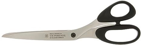 Victorinox Household and Professional Scissors, Extra Sharp Blade, 23 cm, Robust Plastic Handle, Stainless Steel, Black