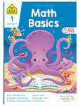 School Zone - Math Basics 1 Workbook - 64 Pages, Ages 6 to 7, 1st Grade, Numbers 1-100, Identifying Numbers, Skip Counting, and More (School Zone I Know It!® Workbook Series) (Deluxe Edition 64-Page)