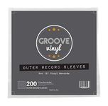 Groove Vinyl 12 Inch Outer Record Sleeves (Plain Jane) (12 Inch, 200)