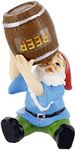 Gnometastic Mini Gnomes - Drinking Gnome, 4 inch Drunk Gnome for Fairy Garden, Indoor Outdoor Funny Garden Gnomes Decoration for Yard, Planter, Lawn Ornament, Patio and Home Decor