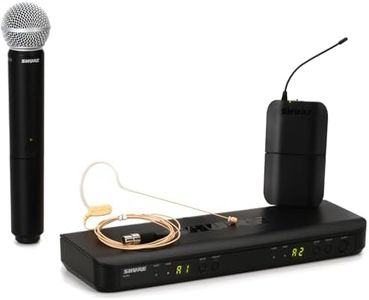 Shure BLX1288/MX153 Dual Channel Wireless Microphone System with SM58 Handheld and MX153 Earset Headworn Mics