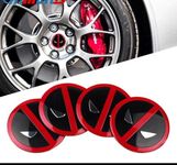 AUTO MT Plastic 4Pcs Deadpool Sign Emblem Car Wheel Center Hub Cap Deadpool Caps Badge Sticker Decal 56Mm 2Inch (Deadpool Wheel Sticker 4Pc 56Mm)