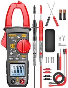 ANENG Digital Clamp Meter Multimeter Tester with AC/DC Current,Voltage, NCV Amp Ohm Volt 4000 Counts Meter Measures Capacitance, Resistance, Diodes, Continuity Frequency Backlight Electrican Tools