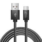 SilcoStar Extra Long 2M Type C USB Data Sync Charging Cable For Samsung Galaxy A3(2017), A5(2017), A7(2017), A8(2018), A8+(2018), A9(2018), A9 Star, A20, A20e, A30, A40, A50, A60, A70, A80