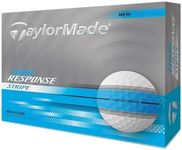 TaylorMade 2025 Golf Tour Response Stripe White/Blue Golf Balls